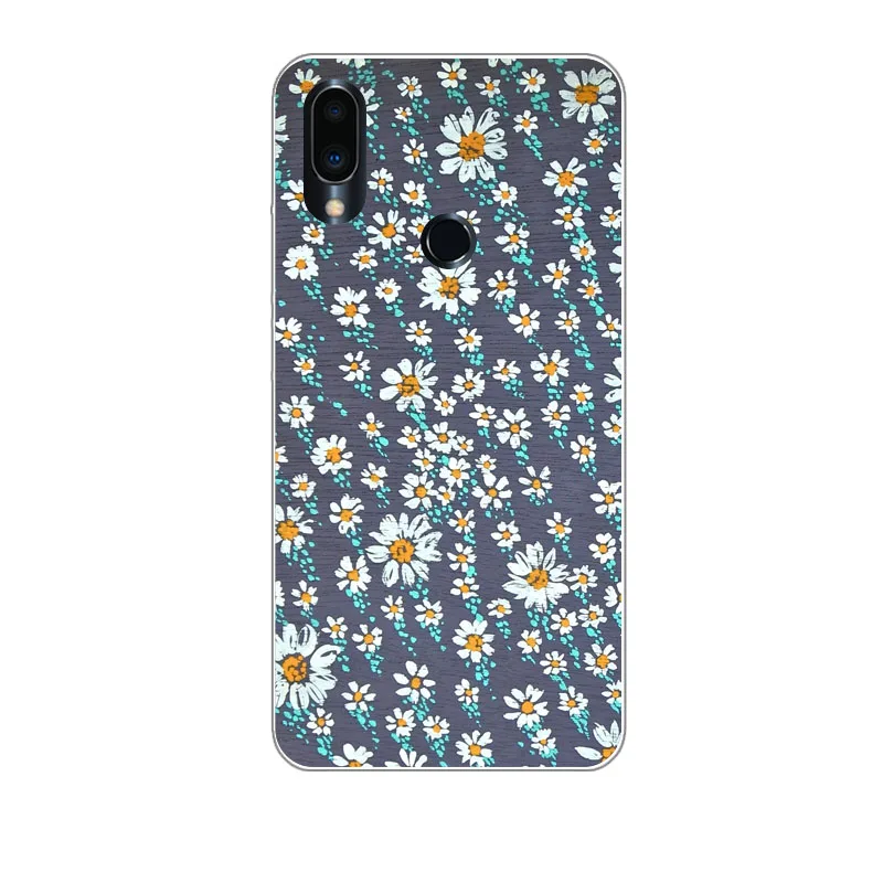 Meizu note 9 Case Silicon Colorful petals Painting Soft TPU Back Cover for note9 Phone shell Coque Funda |