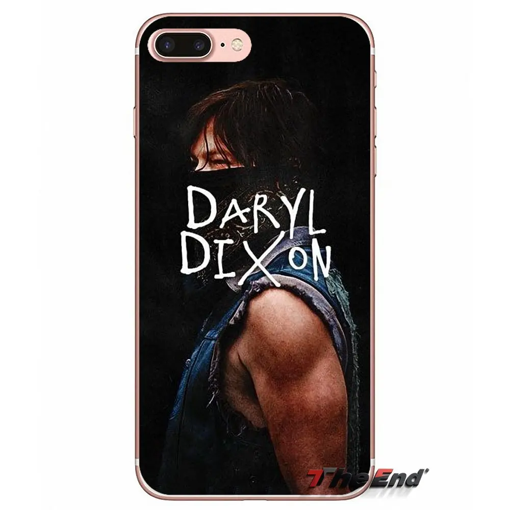 Мягкий чехол Walking Dead Daryl Dixon Wings для Apple iPhone X 4 4S 5 5S SE 5C 6 6S 7 8 Plus 6Plus 7plus 8plus Fundas