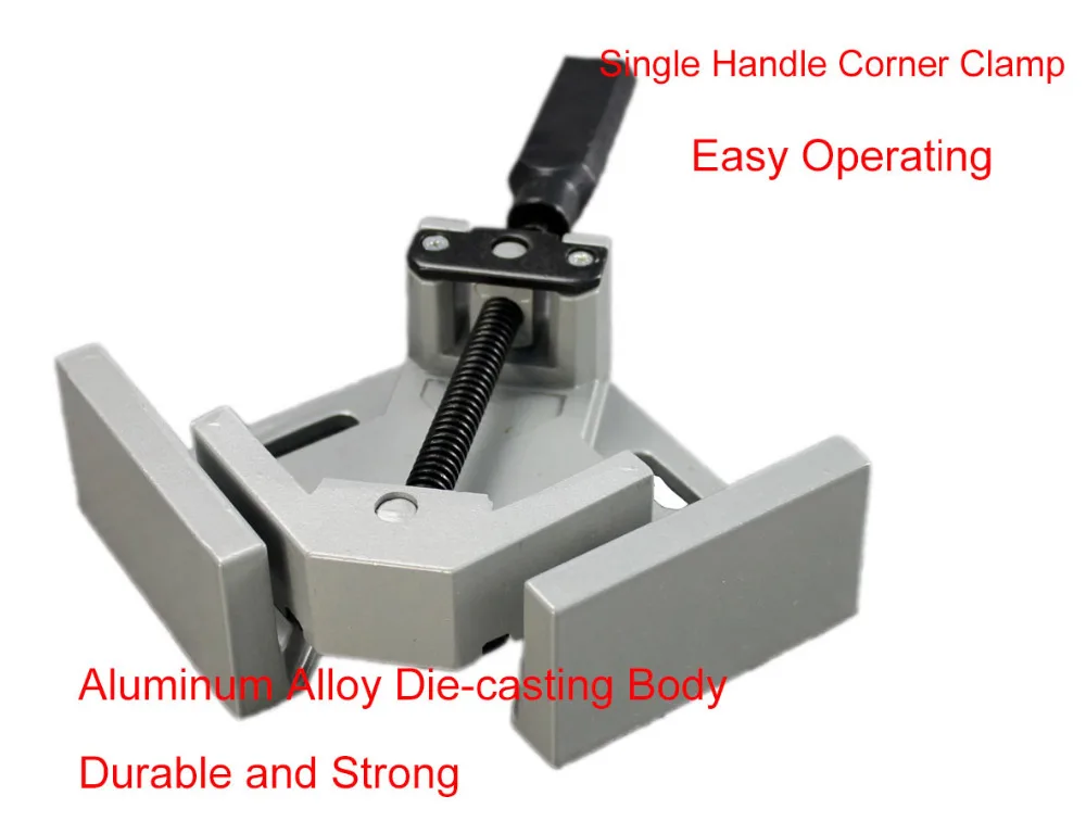 Алюминиевый угловой зажим для деревообработки рама аквариума с одной ручкой 90