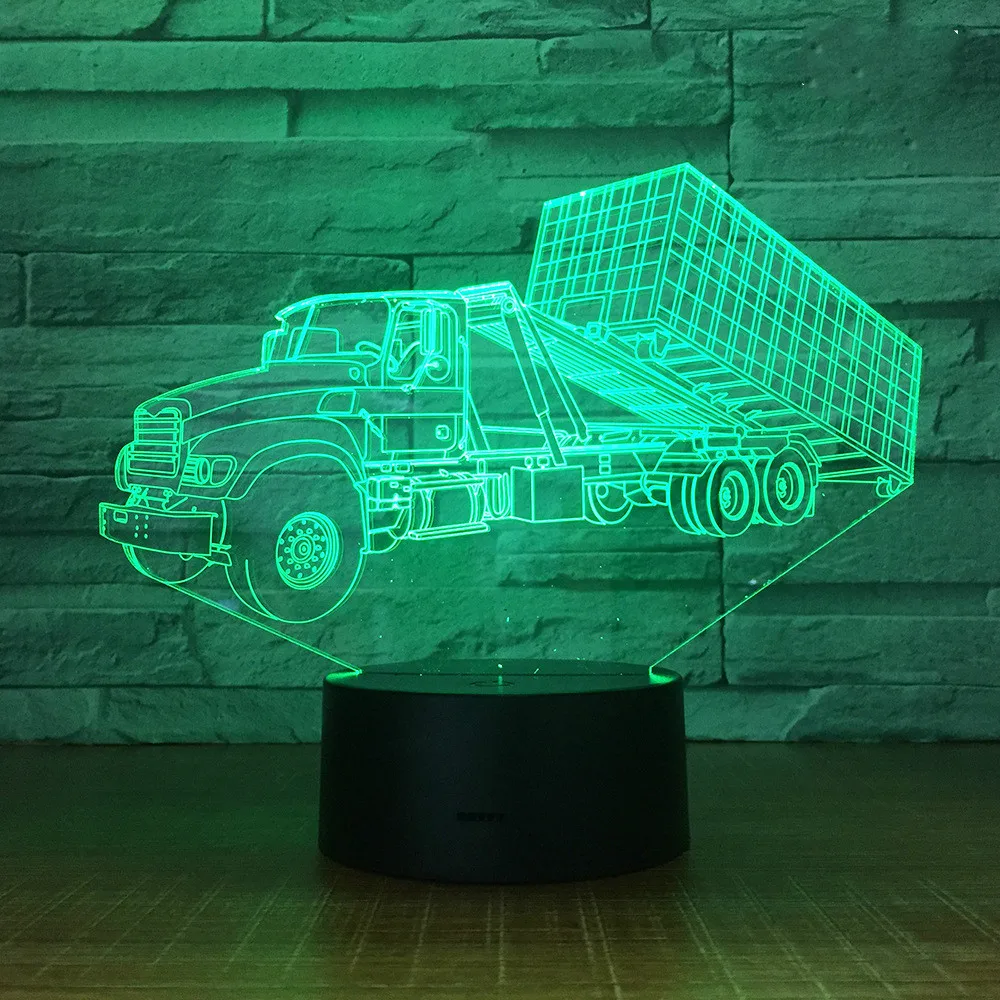 Товары 3d ночной светильник светодиодный индукционный 7 цветов освещение для