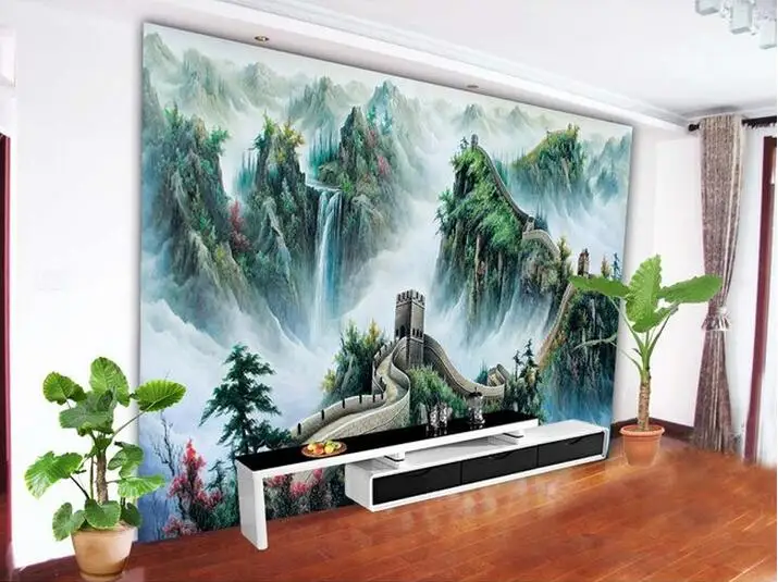 

3d wallpaper custom mural Great Wall Chinese painting background living room home decor 3d wall murals wallpaper for walls 3 d