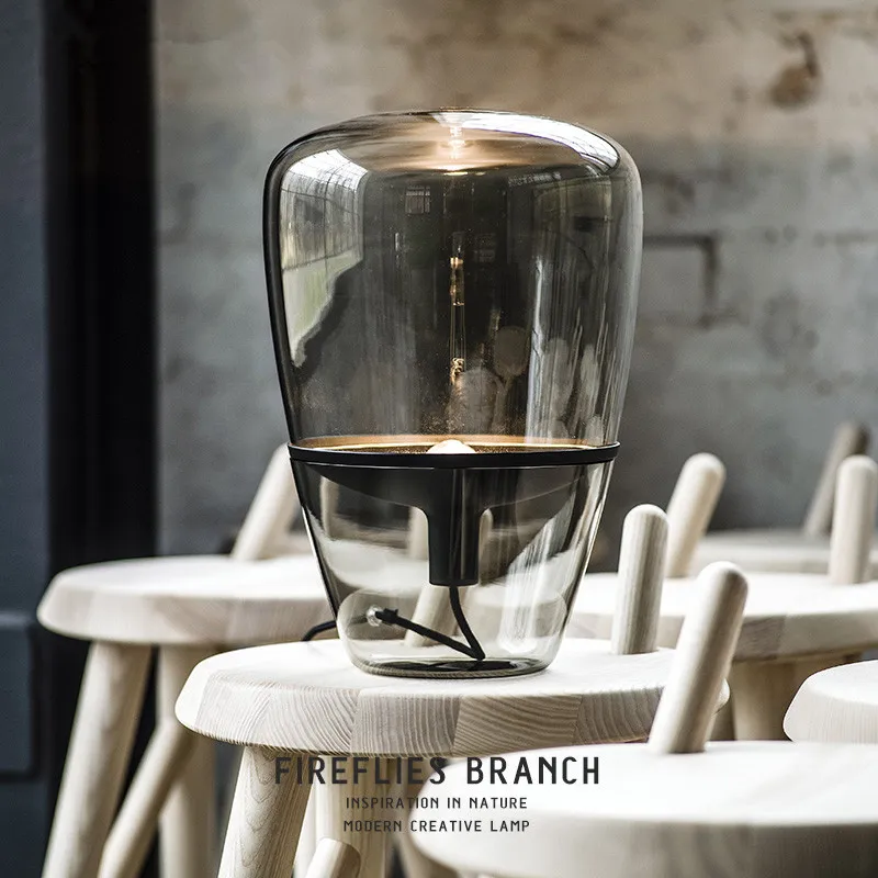 Скандинавская Настольная лампа с воздушными шарами стеклянный Настольный