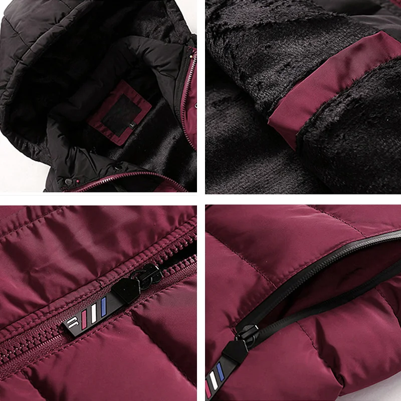 

Plus Size Autumn Men Casual Vest 2019 Fashion Winter Baggy Spell Color Parka Sleeveless Jackets Male Padded Thick Warm CYL54