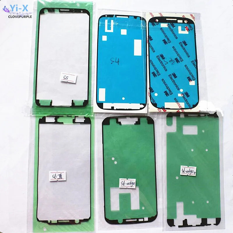 2 шт. клейкая лента наклейка на рамку ЖК экрана для Samsung Galaxy S3 S4 S5 S6 Edge S7 S8 +|Корпусы и
