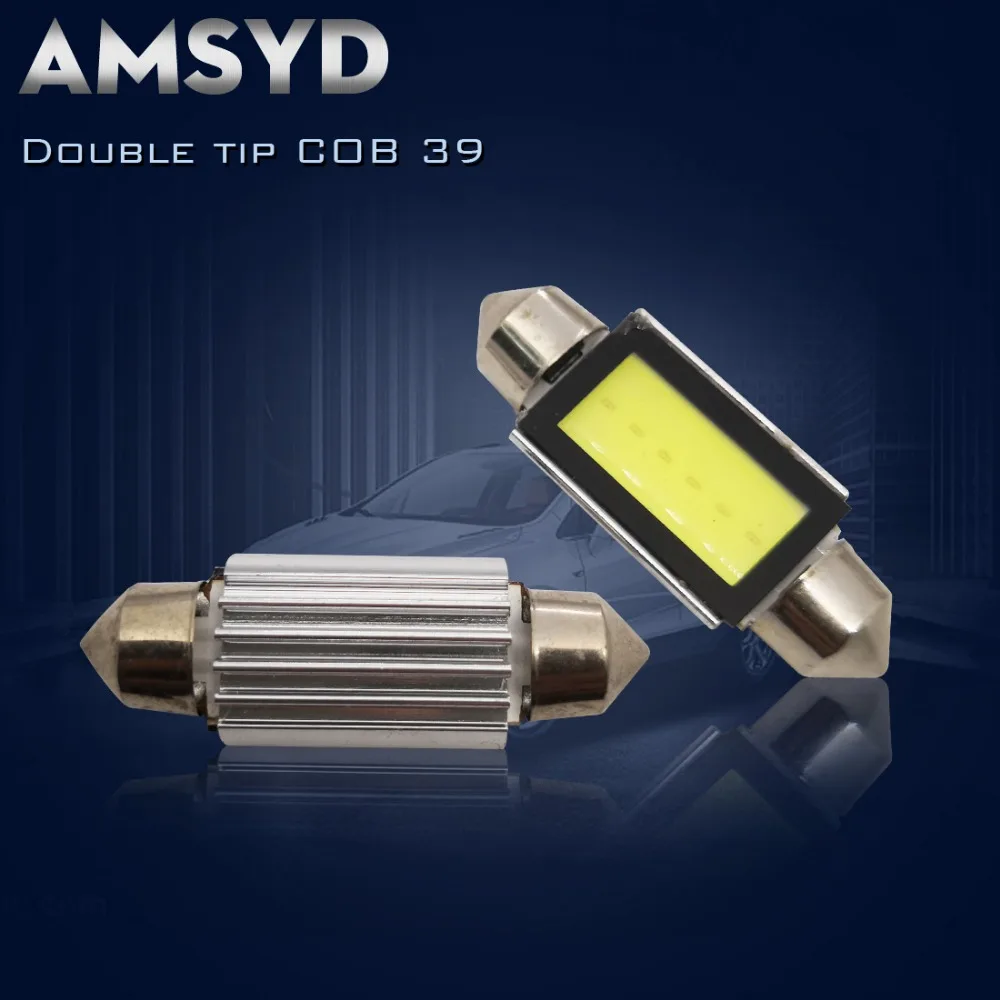 

4 PCS * Super bright canbus cob car festoon light c5w 39mm led license plate mirror dome light with CREE XBD