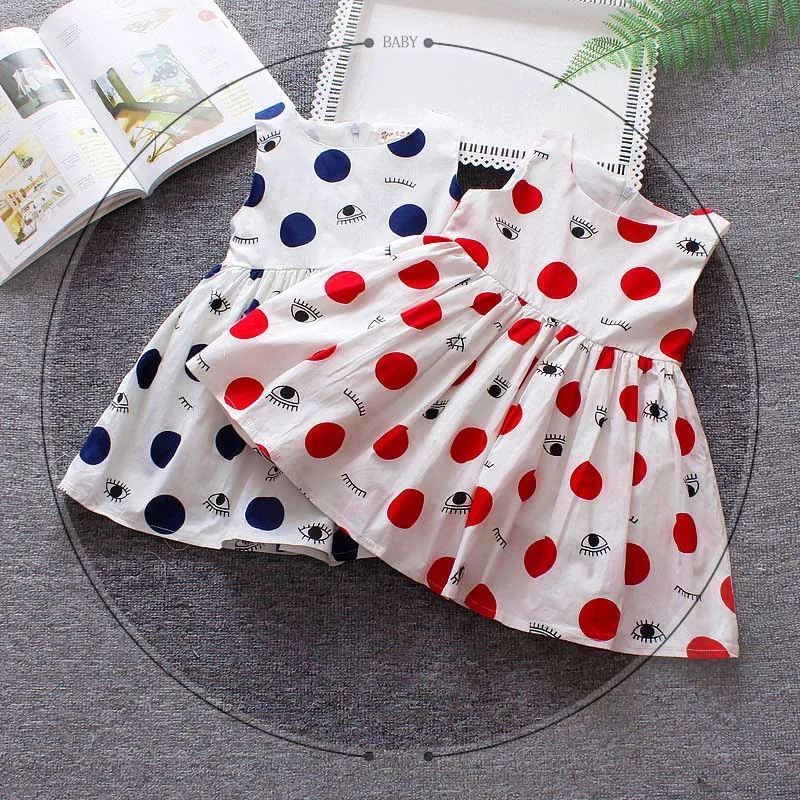 2019 летнее платье принцессы для девочек новое хлопковое праздничное без рукавов с