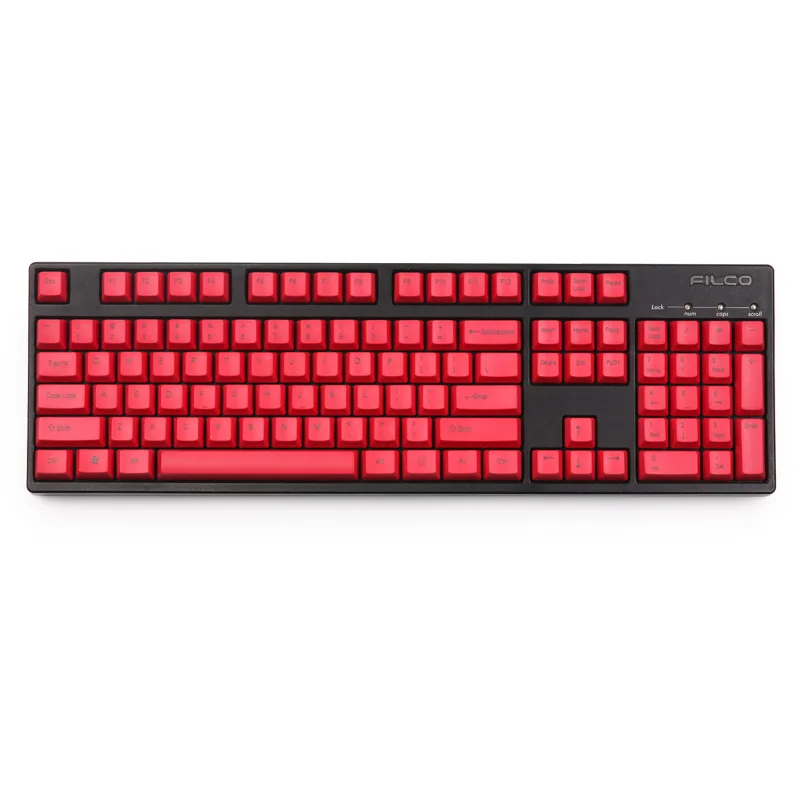 OEM Red 104 keys Топ печатные красные колпачки OEM профиль лазерная резьба ANSI 104 ключи для cherry mx механическая клавиатура - Цвет: OEM Red 104 keys