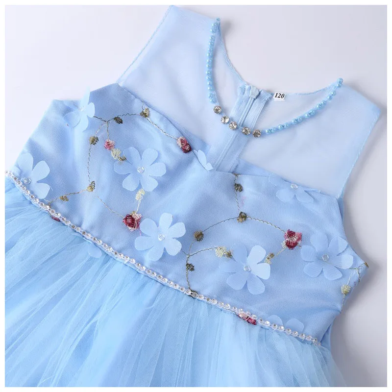 Baby Girls Princess Dress Sleeveless Kids Party Dresses For Children Wedding Costumes 4-14 Years | Детская одежда и обувь