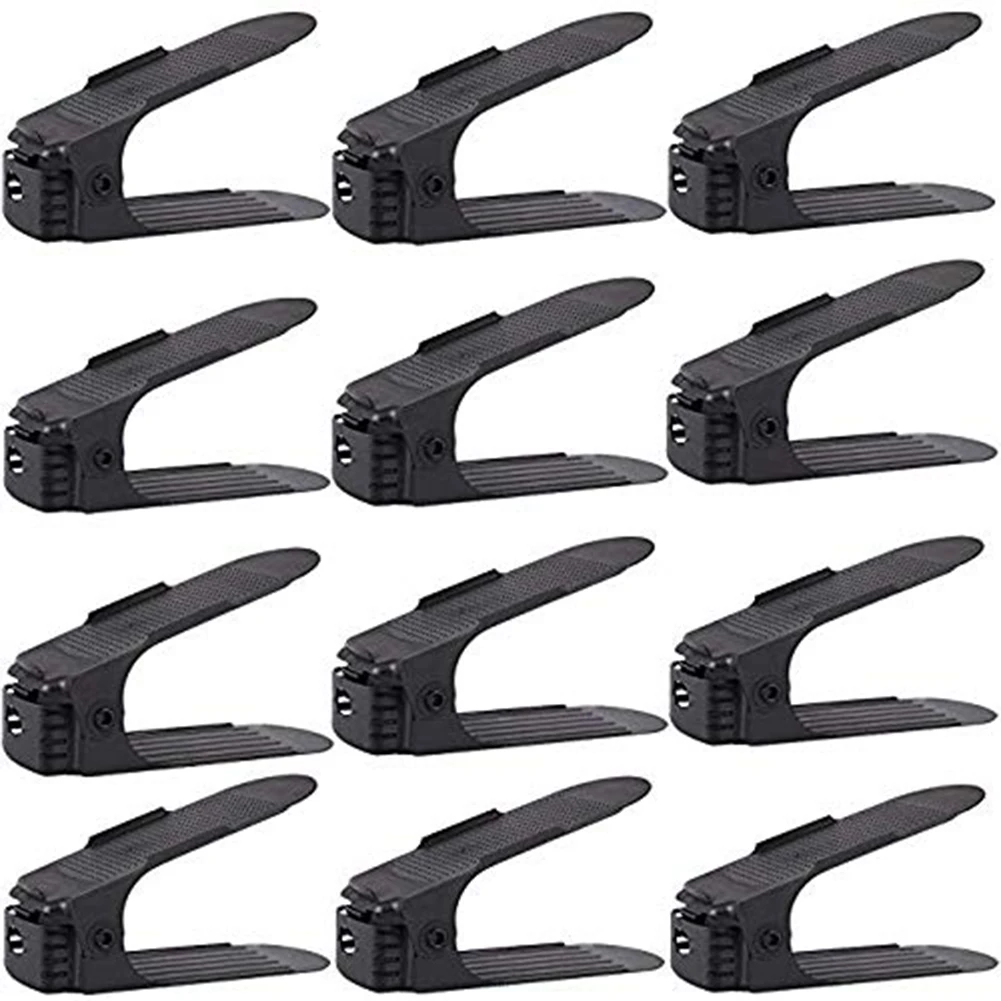 10 шт. Регулируемый двухслойный стеллаж для обуви держатель хранения Органайзер