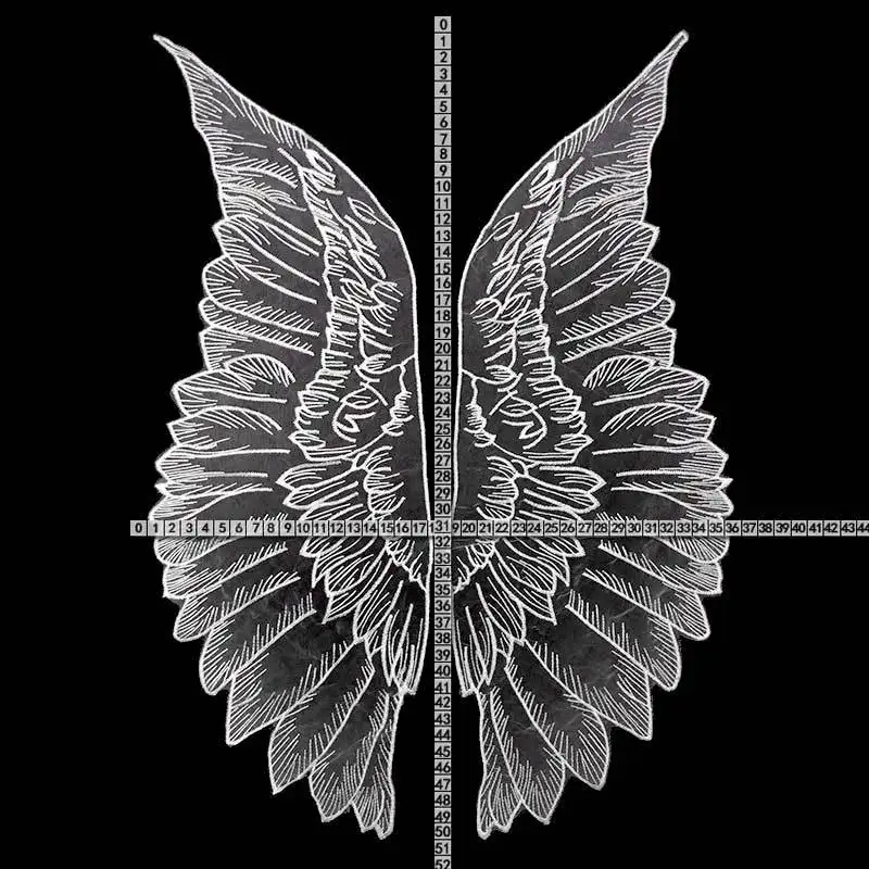 1piar Net Bottom Embroidery for Ougen Yarn Angel Wing DIY Lace Accessories Water Soluble Fabric | Дом и сад