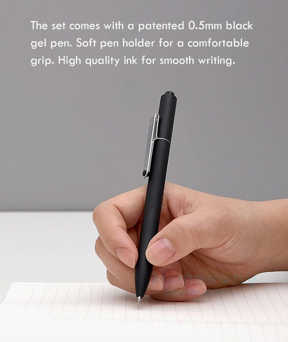 Xiaomi Mijia Kaco Noble paper notebook из искусственной кожи, многослойный Чехол для хранения, Размер A5, оснащён гелевой ручкой