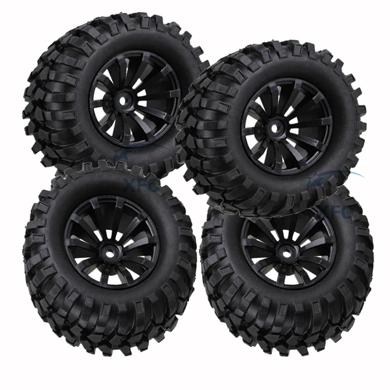Фото 4pcs 96mm Diameter Wheel Rim & Tires Set Rubber Tyre for RC 1/10 Rock Crawler Car SCX10 TAMIYA CC01 RC4WD D90 Игрушки и хобби 4pcs 96mm Diameter Wheel Rim & Tires Set Rubber Tyre for RC 1/10 Rock Crawler Car SCX10 TAMIYA CC01 RC4WD D90 Игрушки и хобби