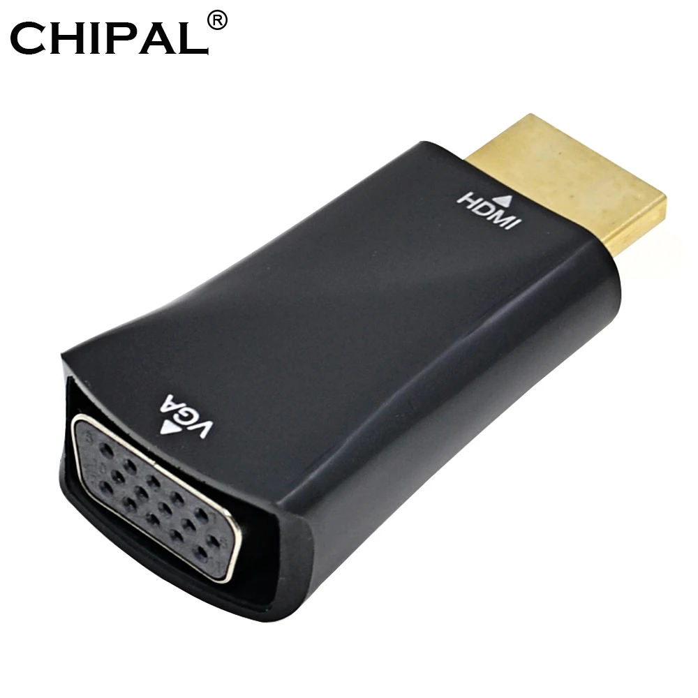 CHIPAL для HDMI к VGA преобразователь конвертер Папа мама HDMI2VGA адаптер ПК ноутбук