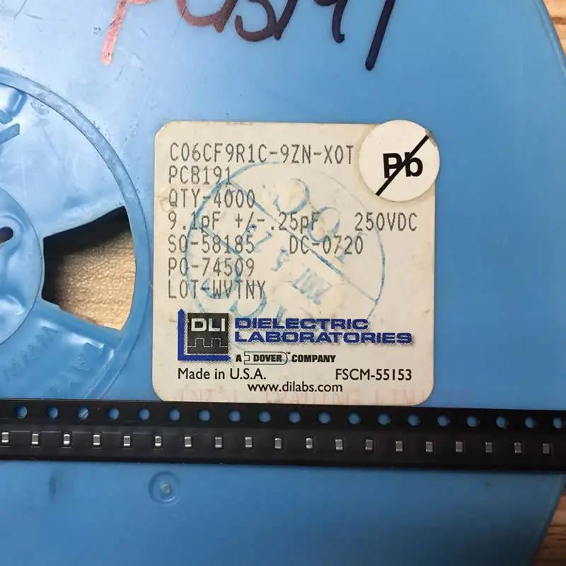 C06CF9R1C 9ZN X0T Ультра высокая Q фарфор Capaitors SMD 0603 Размер 9.1pF 250VDC C06CF9R1 низкая ESR большого