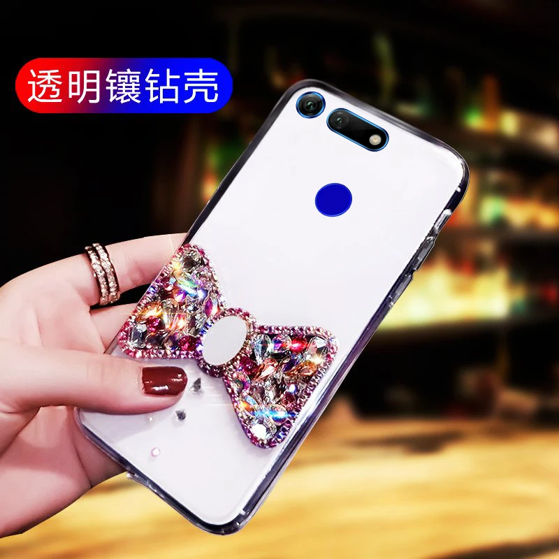 Для huawei honor V20 прозрачные женские бантик для мобильного телефона против падения