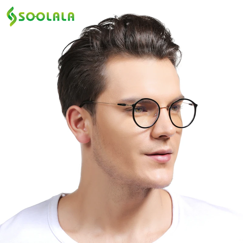 Оправа для очков чтения SOOLALA мужчин и женщин аксессуар в круглой оправе TR90|eye glasses