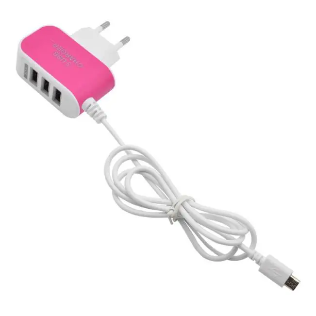 3.1A 3 в 1 USB порт настенный домашний дорожный адаптер переменного тока зарядное