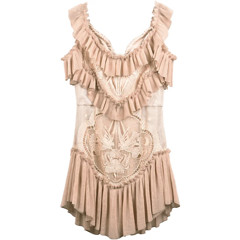 Роскошный Бюстгалтер с цветочной вышивкой кружевные платья мини женское 2018