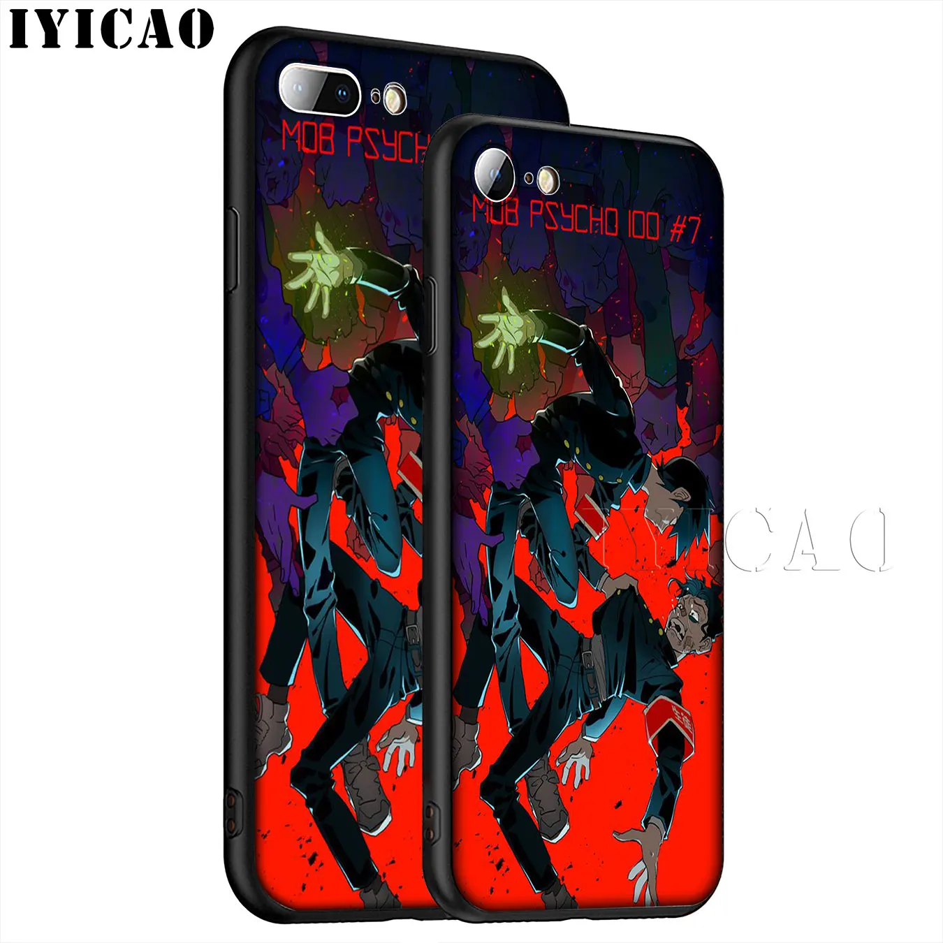 IYICAO Mob Psycho 100 мягкий силиконовый чехол для телефона iPhone XR X XS 11 Pro Max 6 6S 7 8 Plus 5 5S SE TPU