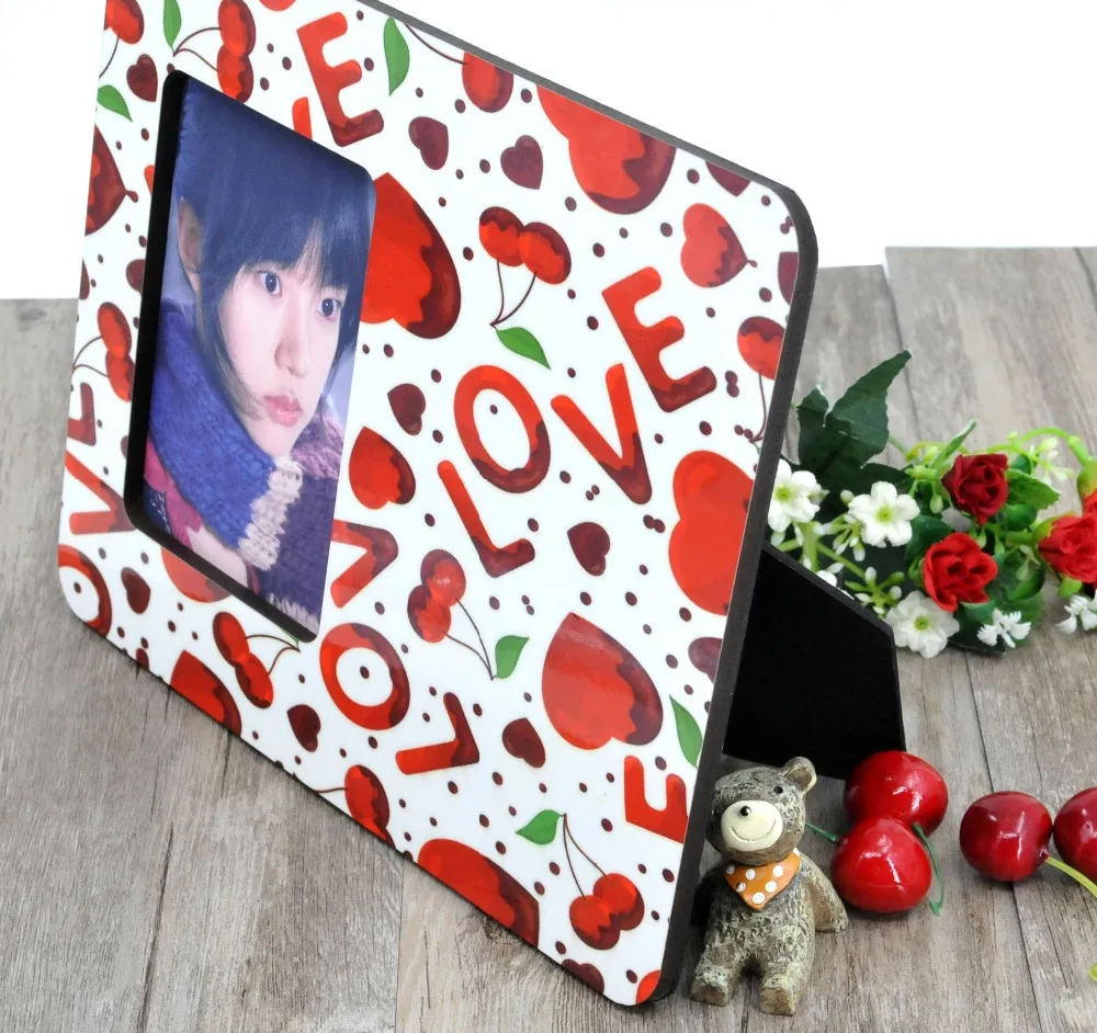 100 шт./лот сублимационная пустая деревянная фоторамка сделай сам для фотографий