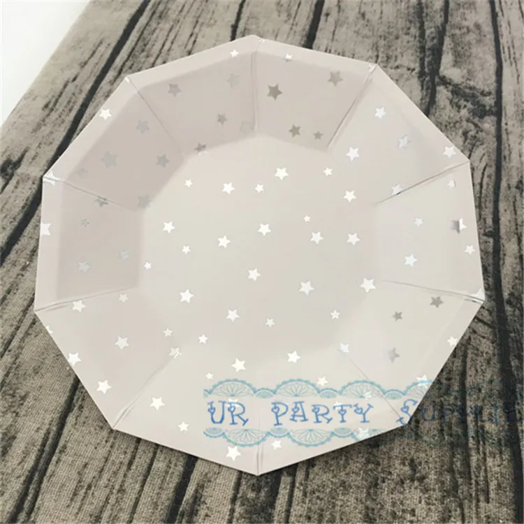 Бесплатная доставка 72 шт. золото/серебро Фольга Бумага Таблички металлик торт