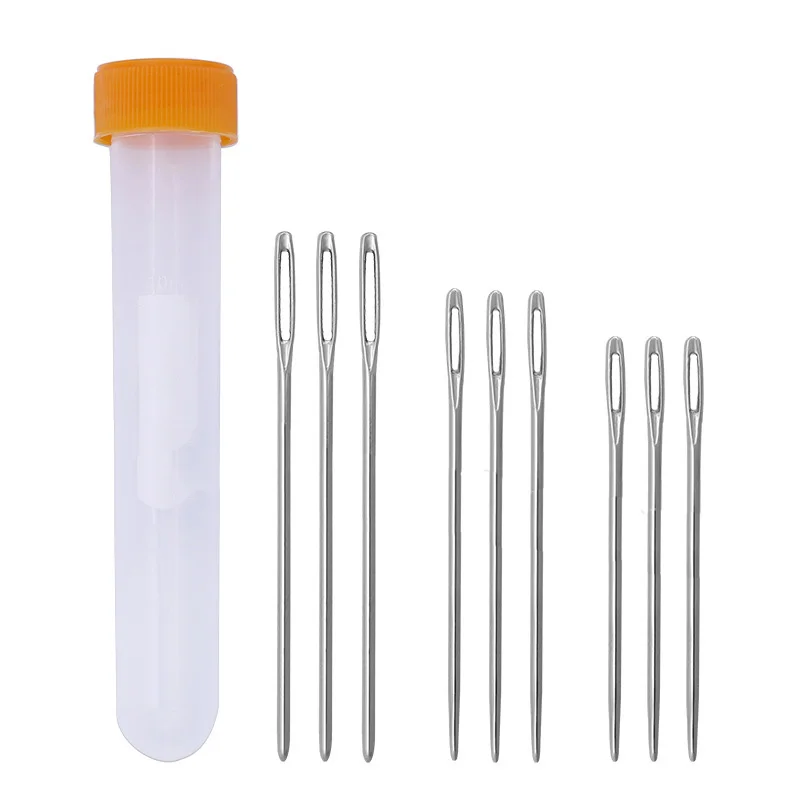 9 шт. вязальные иглы из нержавеющей стали|Швейные инструменты и аксессуары| |