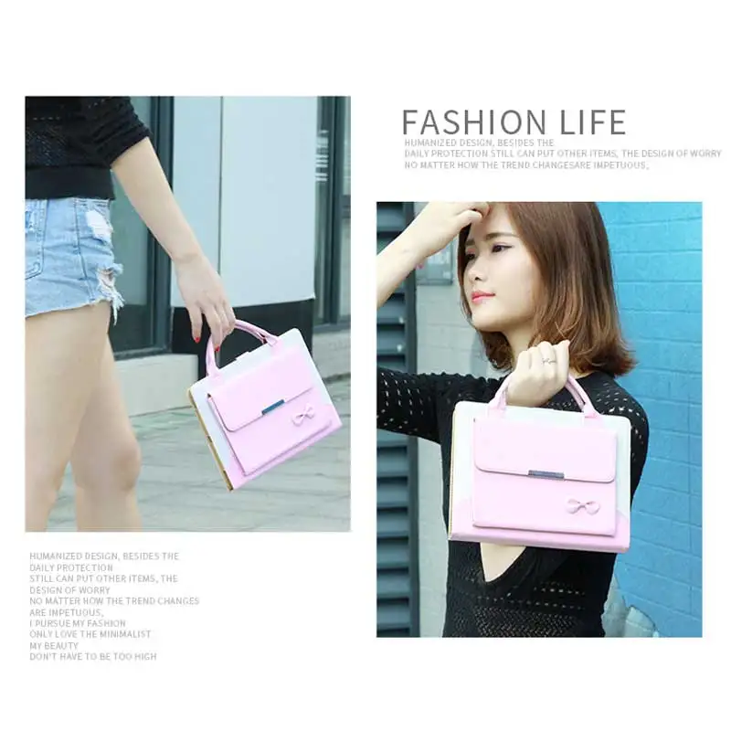 Роскошная дамская сумочка кожаный чехол для iPad mini4 8 дюймов с бантом кошелек