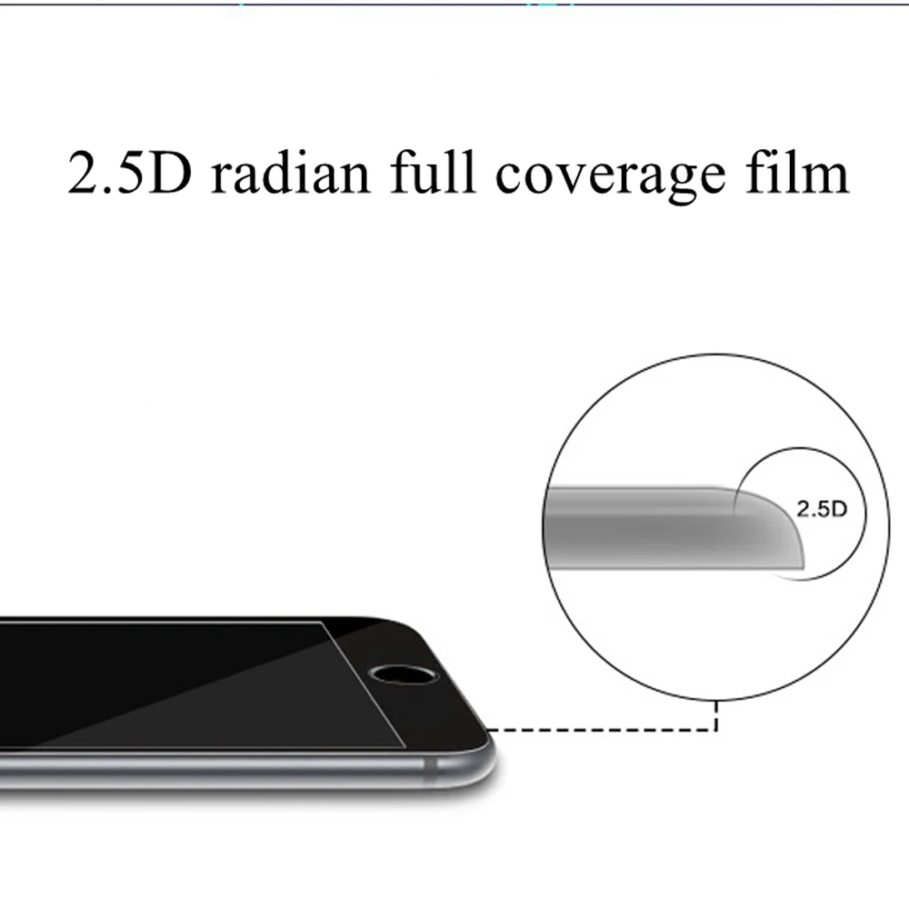 Полное покрытие из закаленного стекла для iPhone 6 6s 7 8 plus Защитная пленка экрана iphone