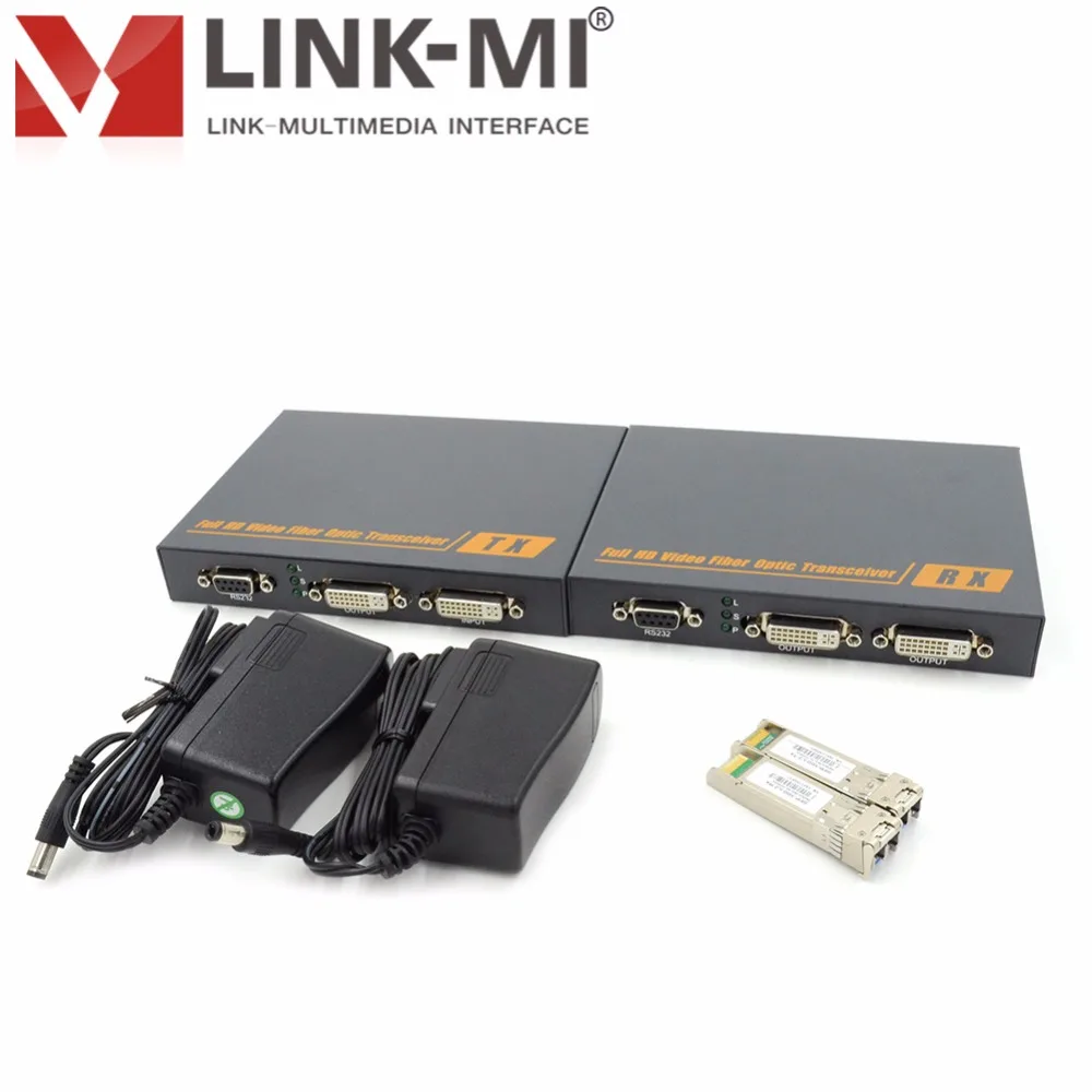 LINK MI LM THF105D DVI сплиттер 1x2 одиночный волоконно оптический 2 км удлинитель