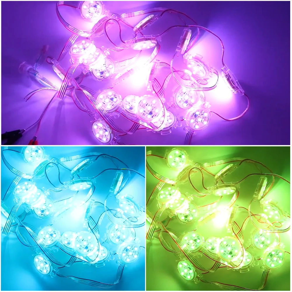 Полноцветный светодиодный пиксельный модуль постоянного тока 24 В 3535 UCS1903 RGB 6