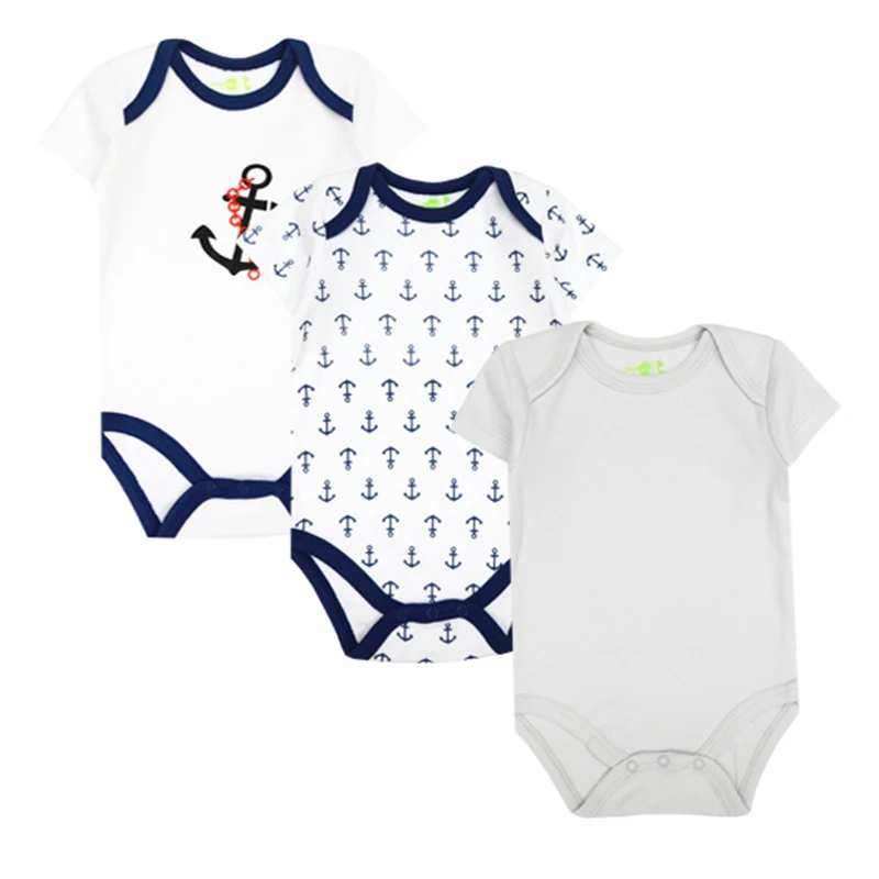 Детский комбинезон с коротким рукавом 3 шт./лот|baby wear|boy girl clothesbaby rompers |