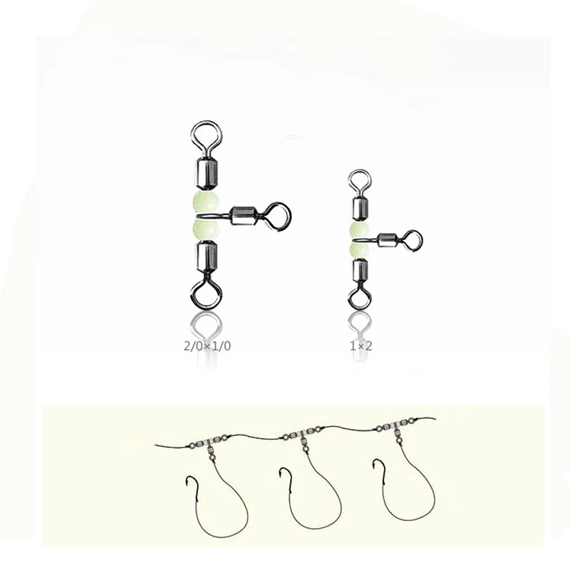 10 шт./партия рыболовный поворотный подшипник с жемчугом