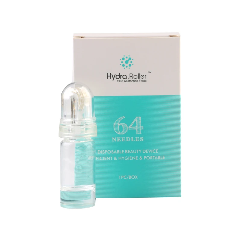 Мезороллер Новые dermaroller Hydra ролик 64 MezoRoller анти возраст Uper Derma Reborn лечение глаз