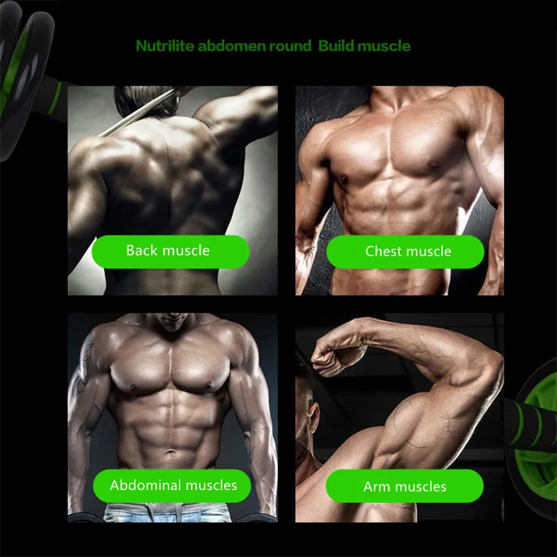 Тренировочное колесо 400 кг четырехколесное для пресса силовое упражнений Ab