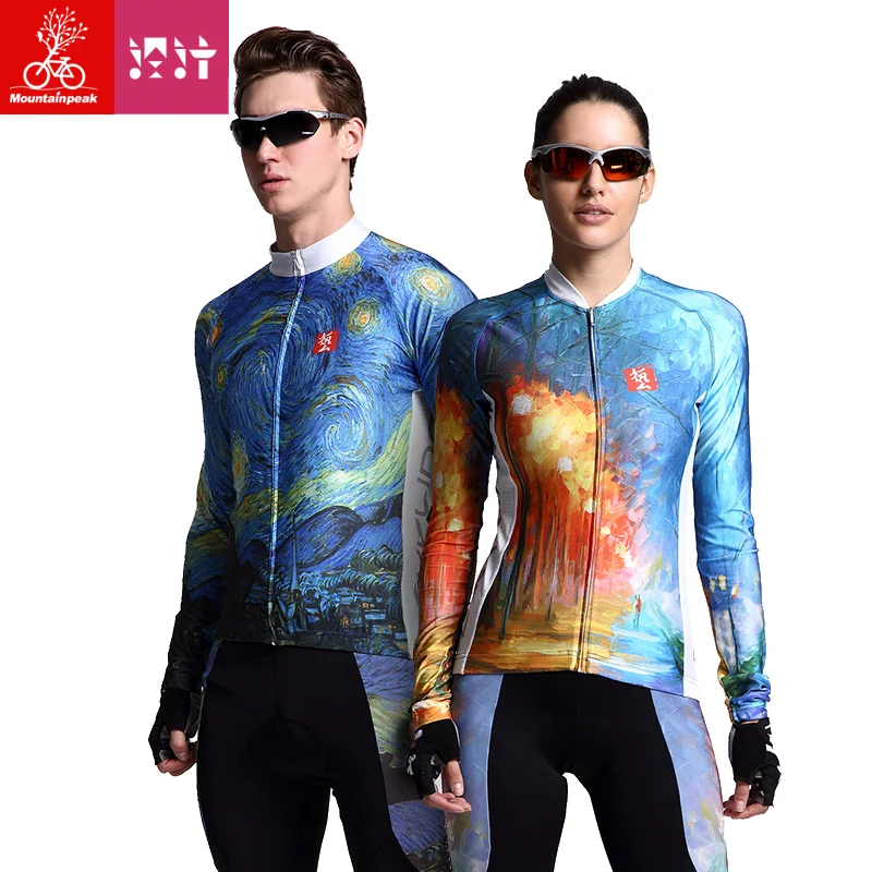 

Mountainpeak Spring Autumn Long Sleeve Bike Cycling Jersey Set Man Women's Quick Dry Riding Suit Sports Outwear Cycling Clothing