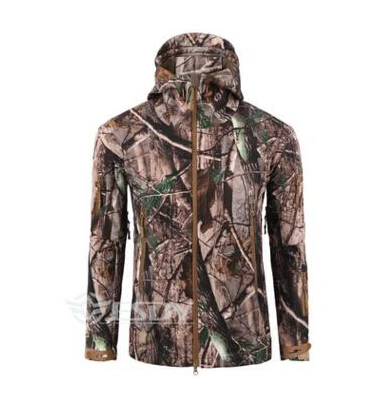 Акула soft shell Тактический размера плюс куртка мужская водонепроницаемая теплая