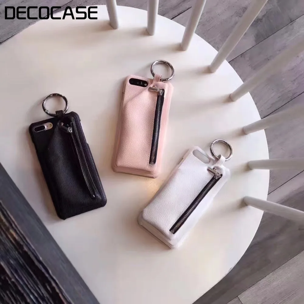 DECOCASE роскошный женский розовый бумажник из искусственной кожи чехол для