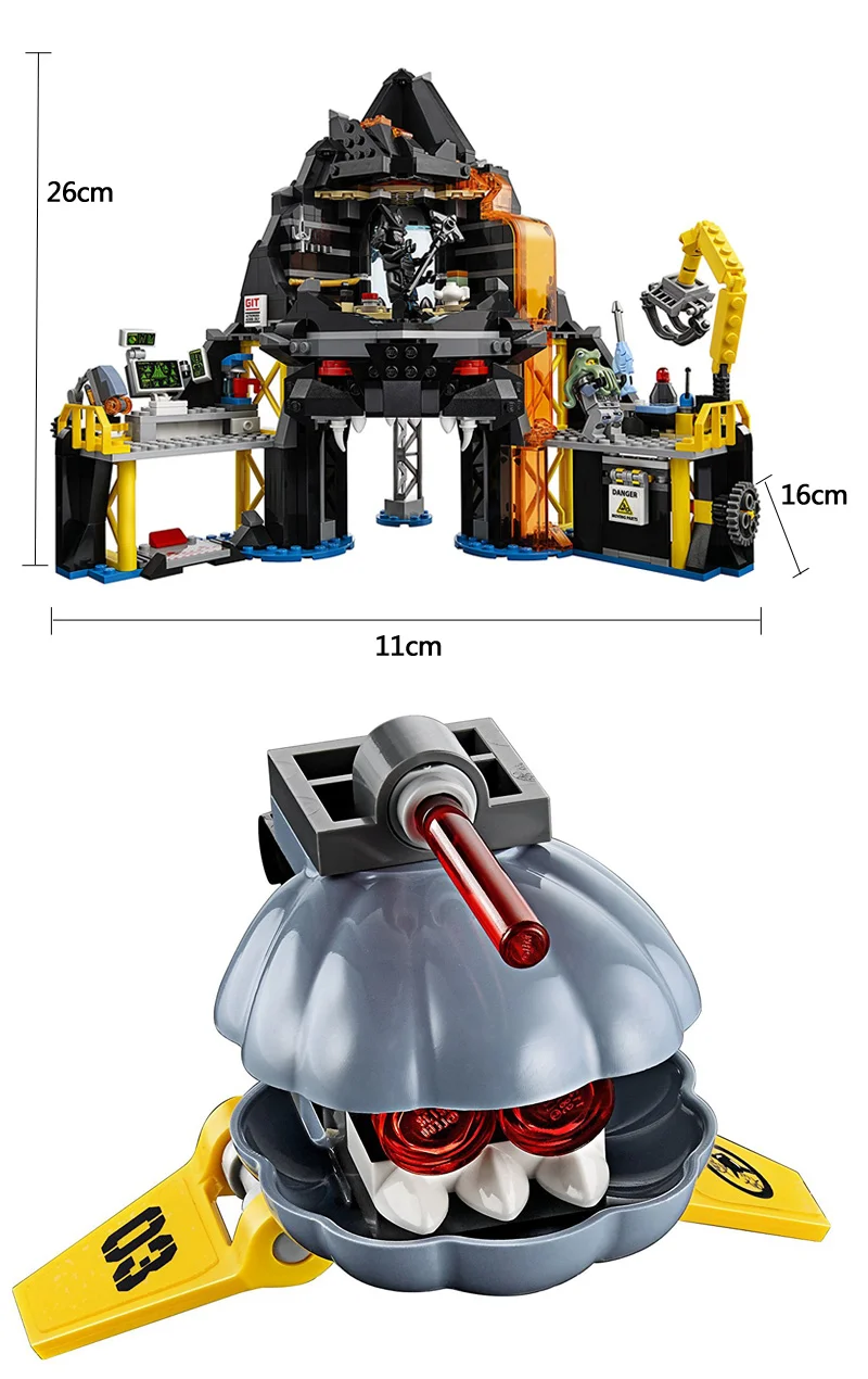 Bela ninjogoes Movie Garmadon's Volcano Lair 70631 строительный комплект совместимый с legoingly Кирпичи