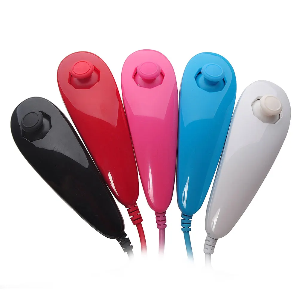 100 шт цвета Nunchunk пульт дистанционного управления для геймпад nintendo wii Nunchuck