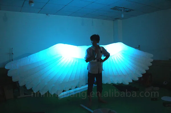 Бесплатная доставка длина 4 м надувной костюм в виде крыла ангела для
