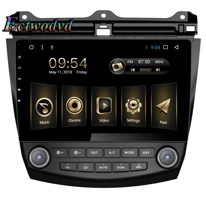 Ectwodvd 2018 новые Octa Core Android 8 1 автомобиля gps навигации для Honda Accord 7 2004 2005 2006 dvd