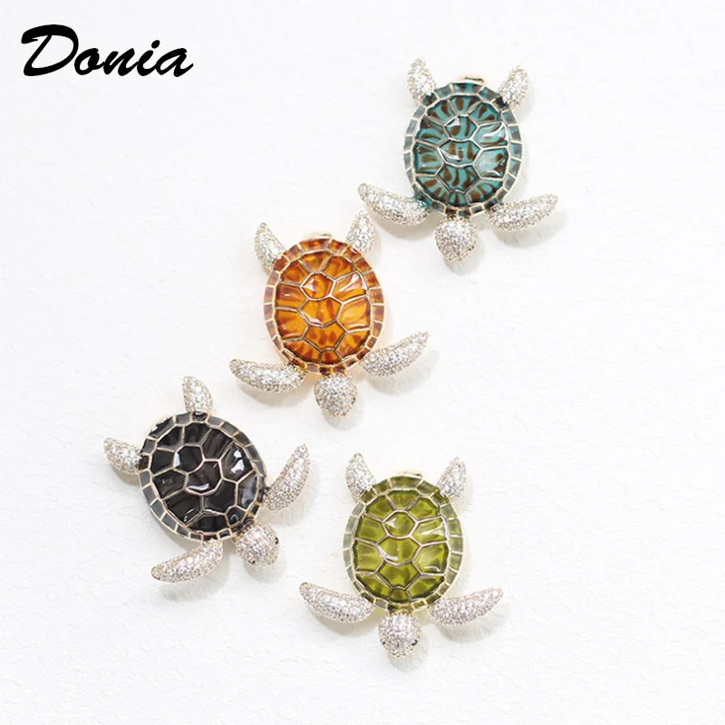 Модная Милая Четырехцветная эмалированная микроинкрустированная AAA циркониевая