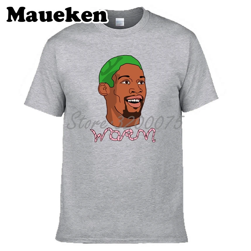 Мужские Legendes 91 Dennis Rodman The Worm Crewneck Футболка Одежда мужская футболка с круглым