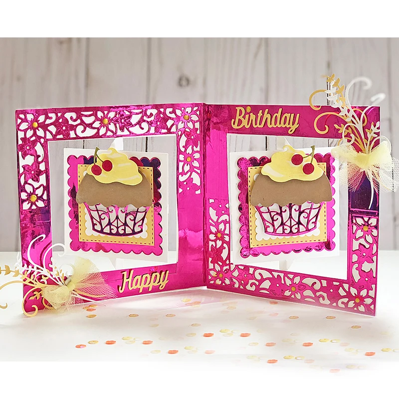 

Cherry Cupcake Metal Cutting Dies For DIY Scrapbooking Embossing Photo Album Paper Cards Making Crafts Supplies New 2019 Diecuts