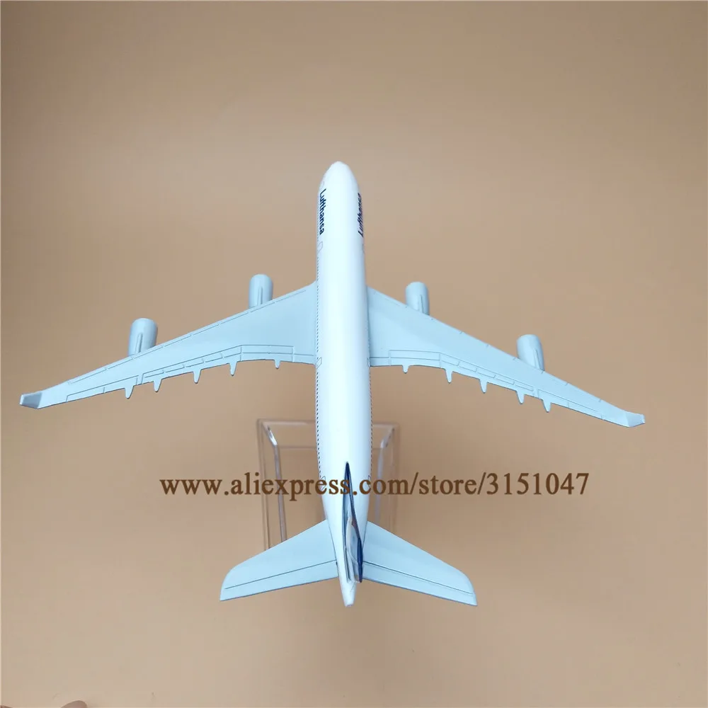 16cm Alloy Metal German AIR Lufthansa Airlines Airbus 340 A340 Airways Airplane Model Plane W Stand Aircraft | Дом и сад