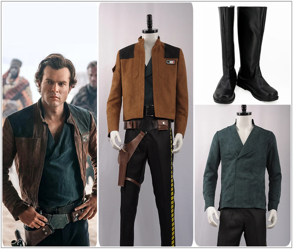 Новая мода 2018 фильм Solo: История Звездных Войн Han Solo косплей костюм куртка цвета