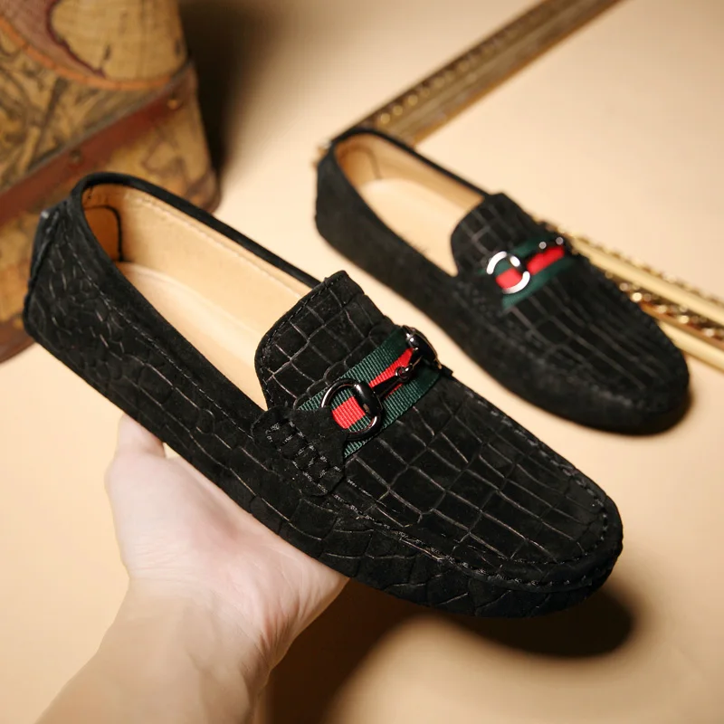 Mocassim masculino Chaussures/Мужская обувь Легкие мужские лоферы из натуральной кожи модная