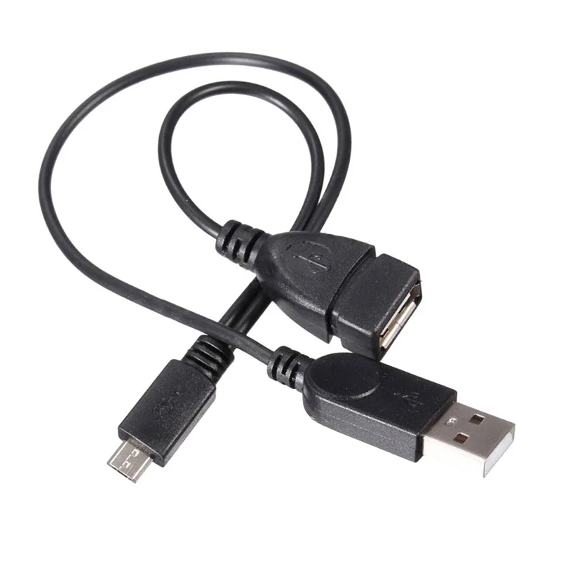 Кабель переходник Micro B USB 2 0 OTG кабель с кабелем питания Y образный разветвитель