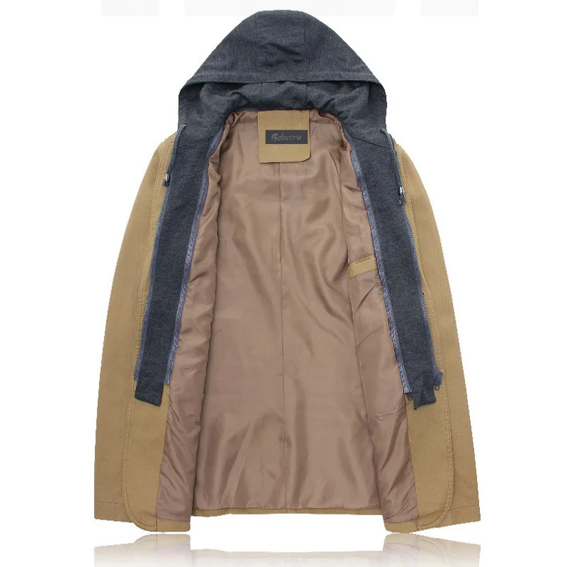 Мужская Плюс Размер XXXXL 5XL 6XL 8XL Пиджаки С Капюшоном Пальто Осень Мода Мужчина Blazer