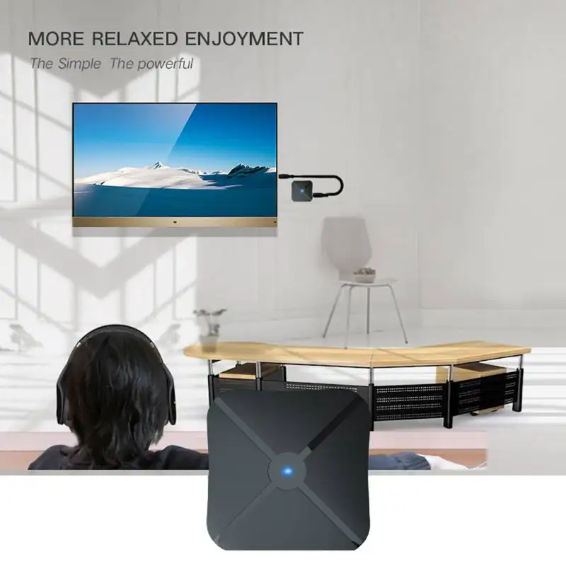 VIKEFON Bluetooth 4,2 приемник передатчик 2 в 1 аудио музыка стерео беспроводной адаптер с RCA 3,5 мм AUX Jack для домашнего ТВ MP3 PC